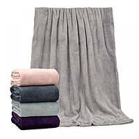 Плед - покривало з мікрофібри Koloco розмір євро 200*230 однотоний мікс кольорів без вибору