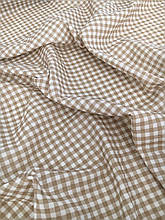 Муслін (жатка 1,35 м) клітинка бежева, 135см