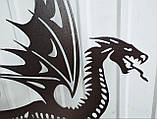 Флюгер Дракон №3, флюгер на дах з металу 2 мм., фото 4
