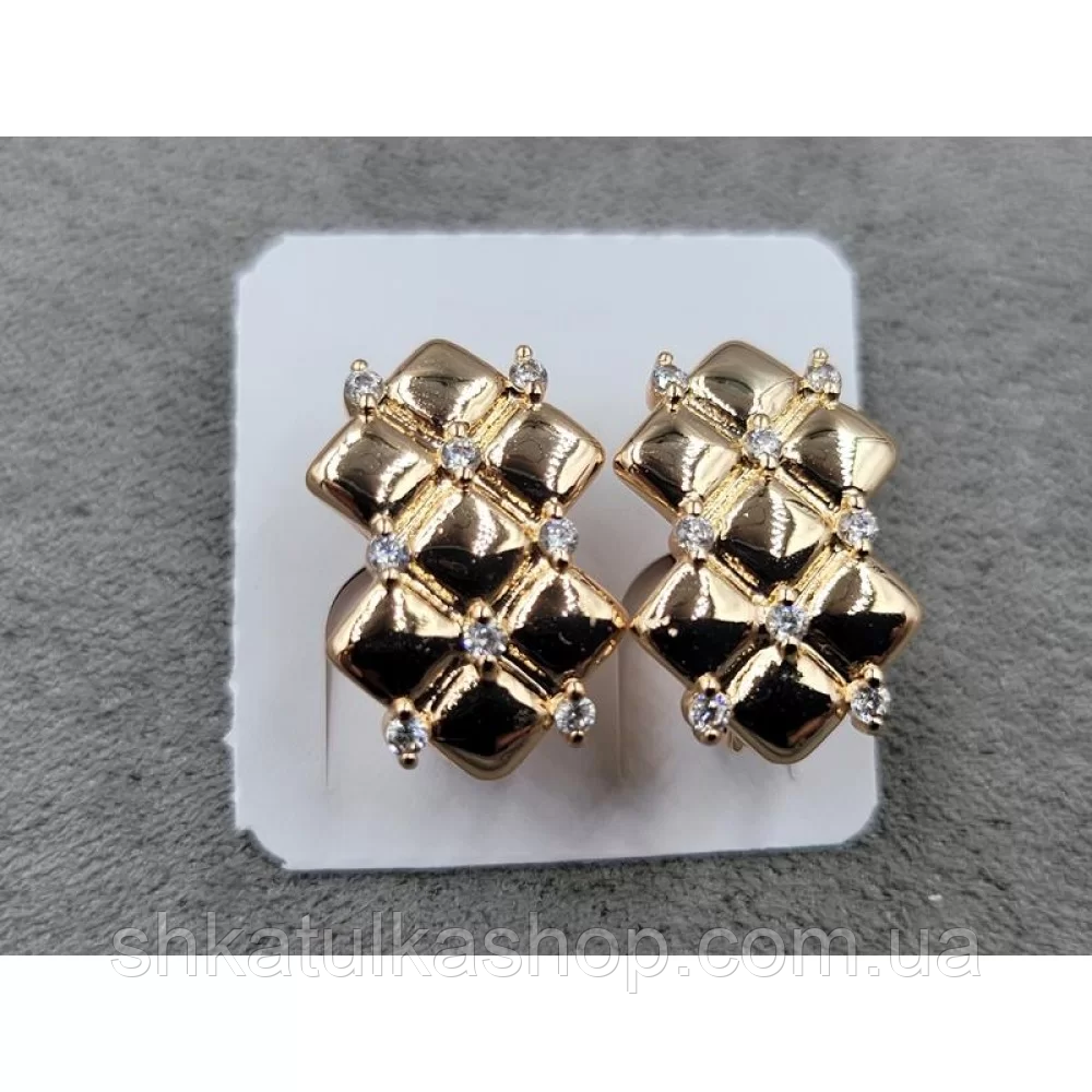 Сережки Fallon Jewelry 11*16мм, англійський замок, фото 1