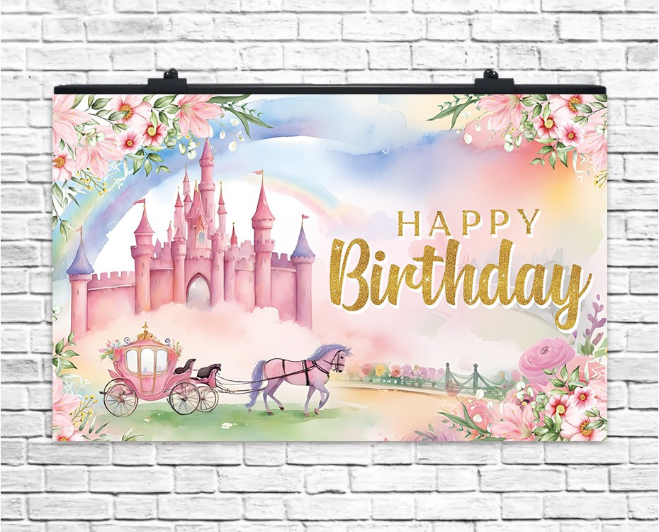 Плакат для свята Замок принцеси 75х120 см