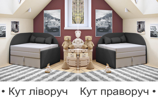 Диван Малютка, крісло ліжко Малютка, кутовий розкладний диван Малютка, міні диванчик Малятко