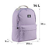 Рюкзак шкільний для підлітка GoPack Education Teens (зростання від 145 до 175 см) 147M-2 Лавандовий, фото 3