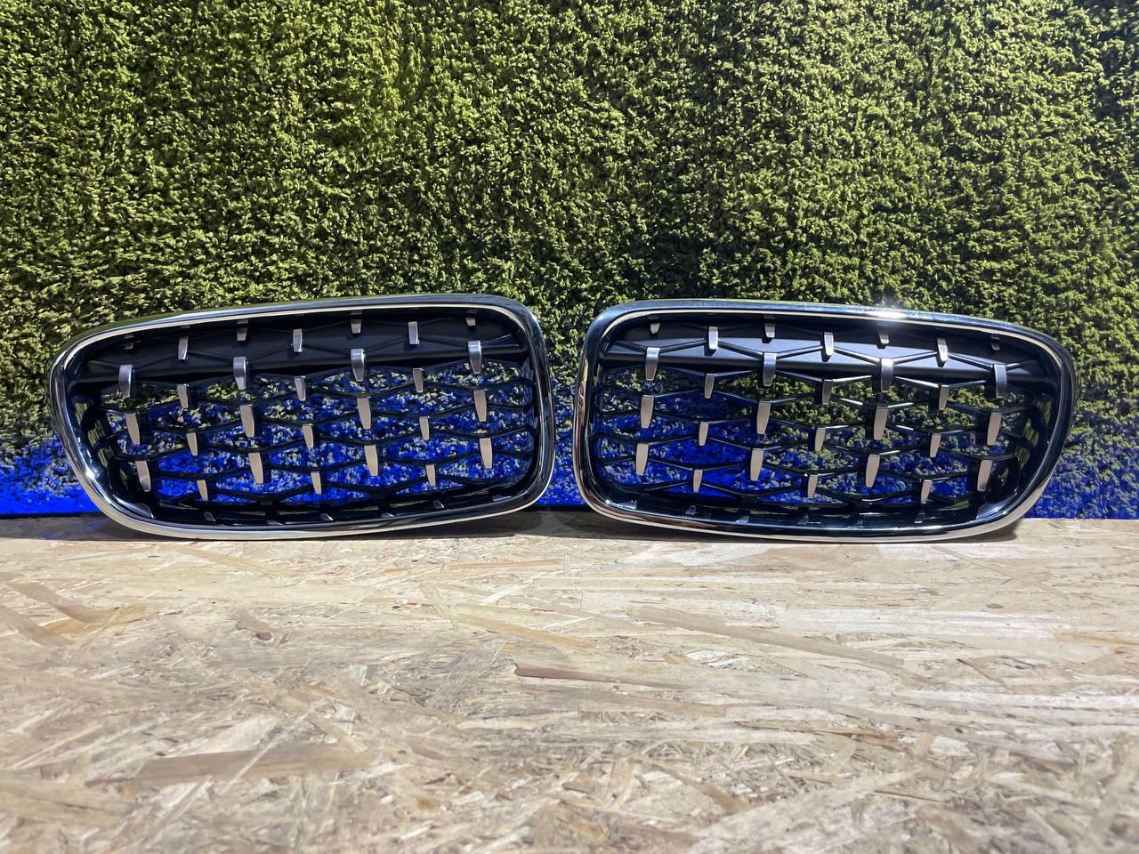 Решітка радіатора  BMW (БМВ) 3 series F30, F31, F35 (2012-2016) Ноздрі рестайлінг решітки ф30, фото 1