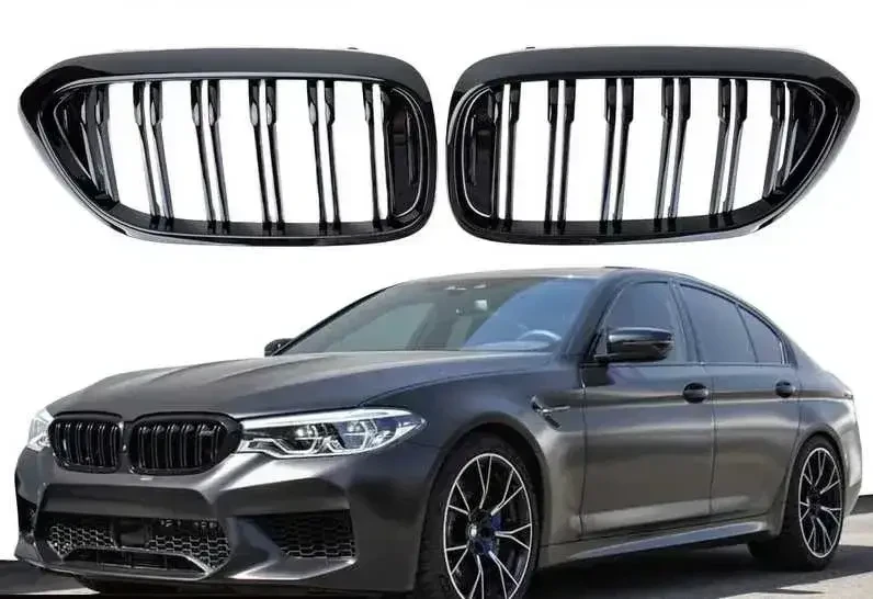 Решітка радіатора BMW 5 серії БМВ G30 G38 подвійні ребра (2017-2020), фото 1