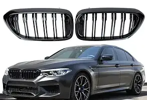 Решітка радіатора BMW 5 серії БМВ G30 G38 подвійні ребра (2017-2020)