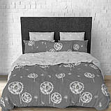 Сімейний комплект постільної білизни Ранфорс на блискавці (22051) Постільне з двома підодіяльниками, фото 2