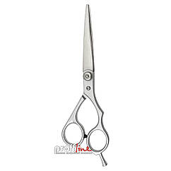 Ножиці для стрижки волосся SolinQen прямі сріблясті із упором для пальців 5"