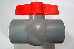 Кран кульовий VALVE U-PVC BALL 2" BB