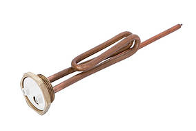 Тен 2,0 кВт, гайка 1" 1/4  гнутий, під анод М6 Tenko (мідь)