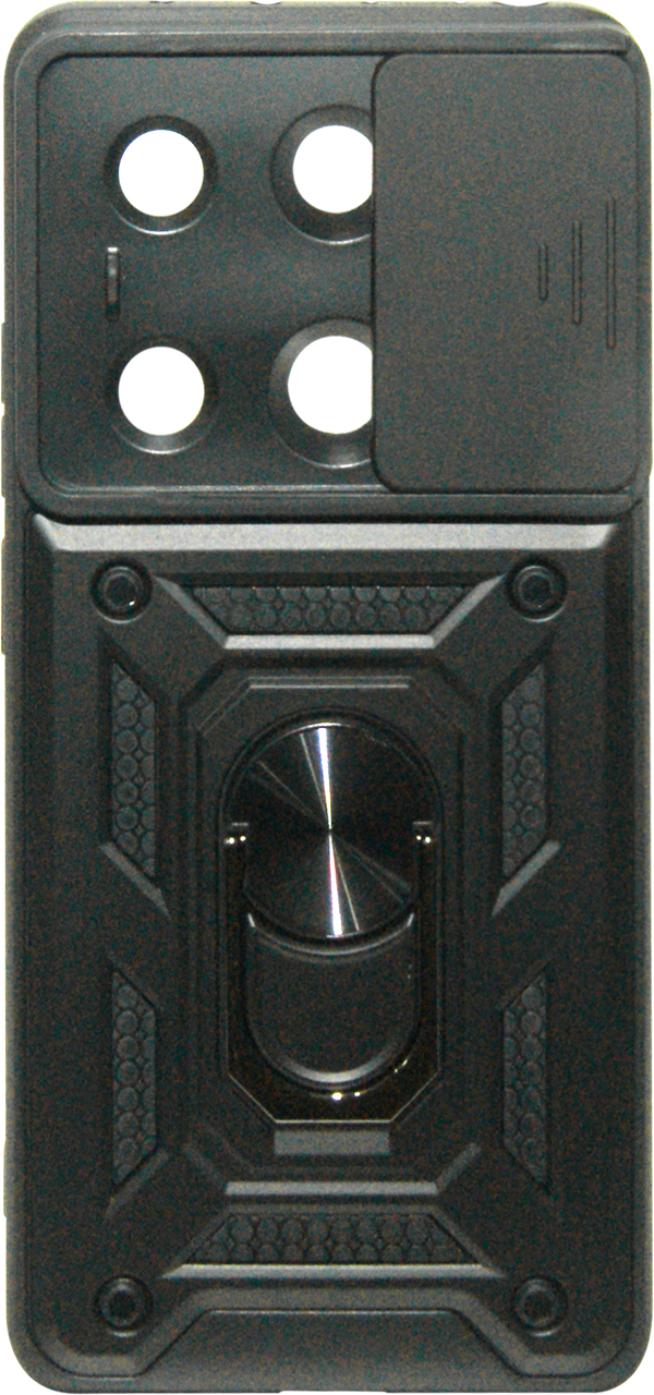 Накладка Xiaomi Redmi Note 13 Pro/Poco M6 Pro black Camshield Honor New