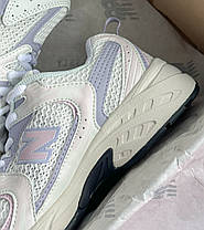 Жіночі кросівки New Balance 530 Blue White Взуття Нью Беланс 530 блакитно-білі шкіра сітка демісезон, фото 6