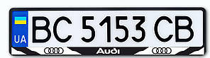 Рамка під номерні знаки AUDI (рамка номера)