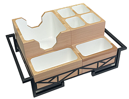 Барний органайзер Seven Block Natural Black