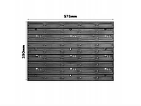 Настінна панель для інструментів 230х39 см 20 контейнерів, фото 7