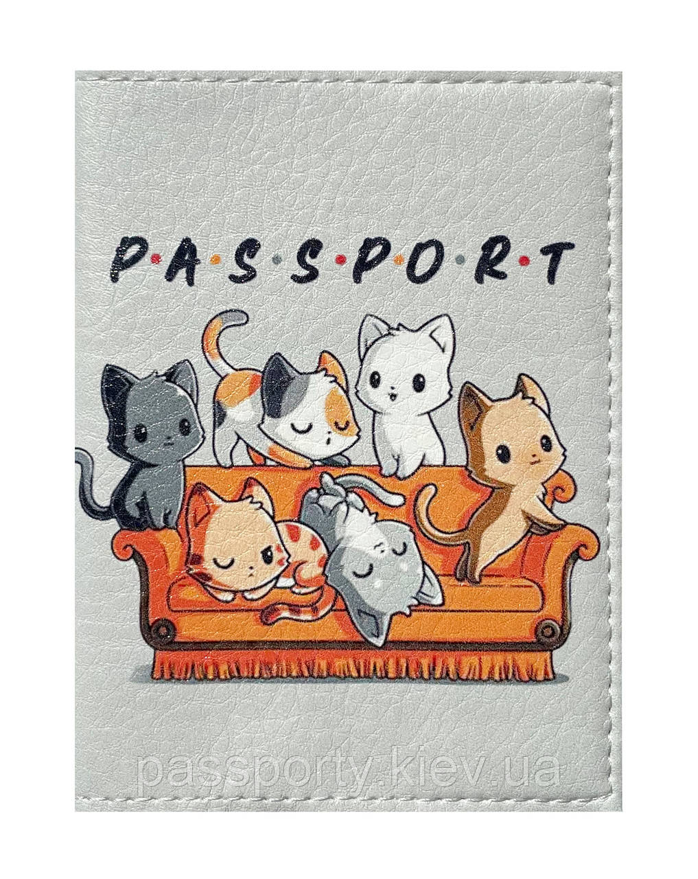Обкладинка для паспорта коти