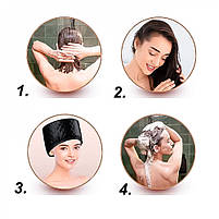 Електрична термошапка сушуар, для масок та лікування волосся Hots Professional Lux Spa Cap, срібна луска (HP88006), фото 6
