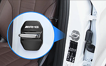 Накладка на дверний замок з емблемою AMG Mercedes-Benz (Мерседес) Комплект 4 шт Carbon, фото 4