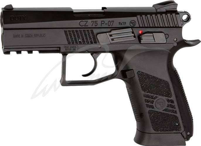 Пістолет пневматичний ASG CZ 75 P-07 Duty Blowback BB кал. 4.5 мм + 5 CO2 і 400 ВВ