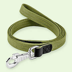 Повідець для великих і середніх собак Collar брезентовий ш 35мм д 150см із світловідбиваючими нитками (0508), фото 1