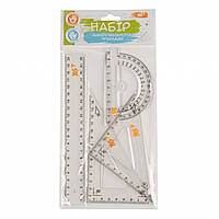 Набор линеек Yes 4 предмета, линейка 20см 370262