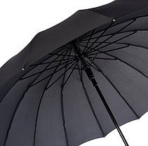 Парасолька тростина Doppler 16 спиць напівавтомат 741963 DSZ чорна, фото 4