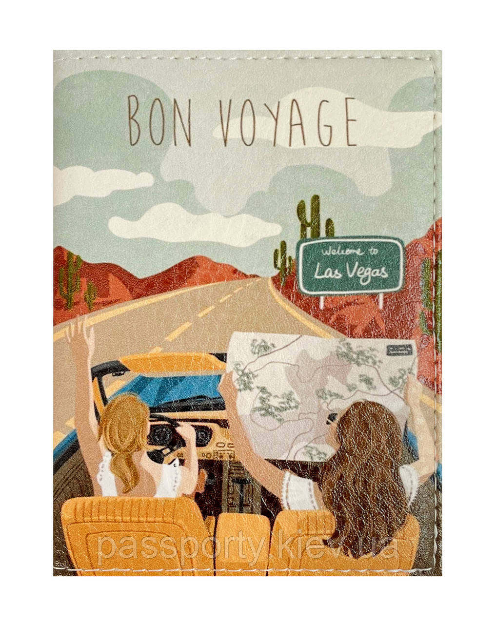 Обкладинка на закордонний паспорт BON VOYAGE