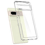 Прозорий чохол SGP Ultra Hybrid для Google Pixel 8a | TPU+PC з посиленими бортами Прозорий, фото 2
