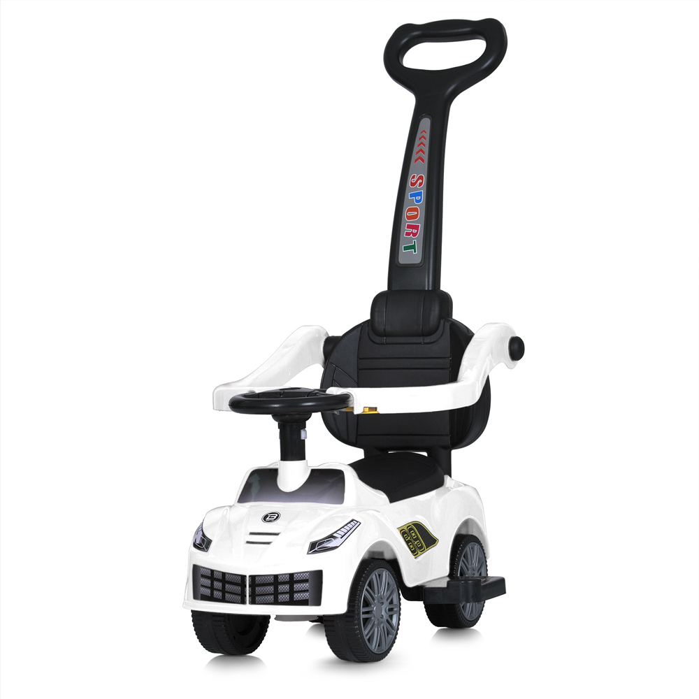 Дитяча каталка-толокар з батьківською ручкою та музикою Bambi M 5728L-1