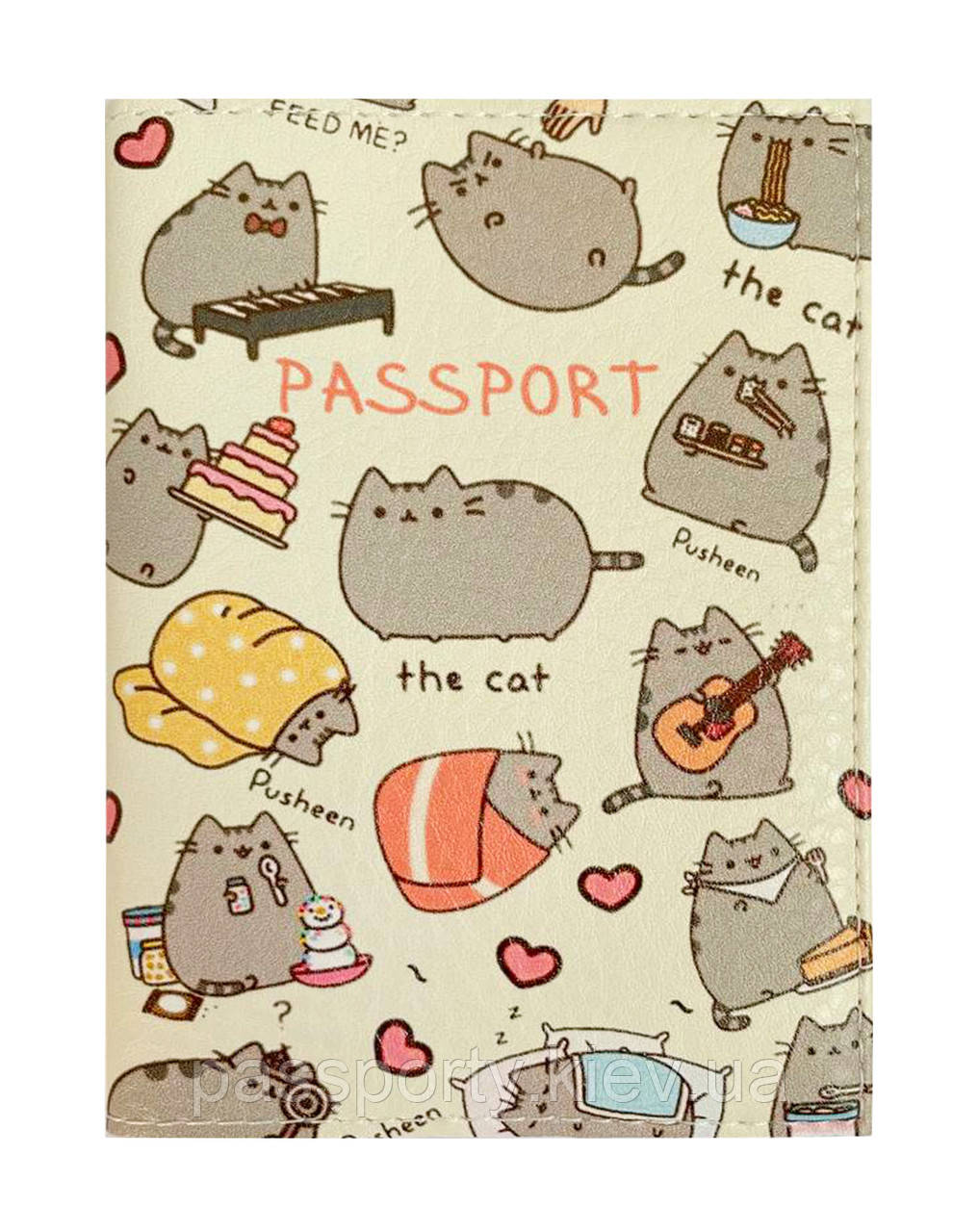 Обкладинка на паспорт Pusheen