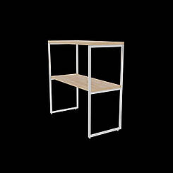 Підлоговий столик 650х300х650 універсальний металевий каркас ДСП Приставний ПСП-650