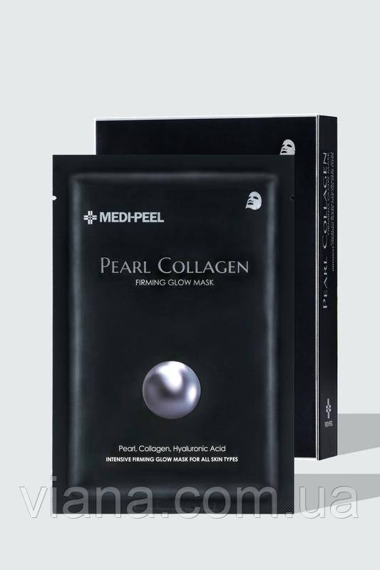 Тканинна маска з перлами та колагеном Medi-peel Pearl Collagen Firming Glow Mask
