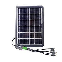 Портативна сонячна панель 8Вт USB з перехідниками GD Super GD100