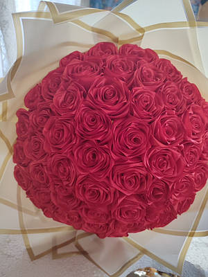 Букет из атласных лент 22 розы | купить недорого, на Prom | Украина