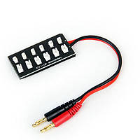 Плата паралельного заряджання літієвих акумуляторів 1S 3.7 В, 7.4 В, B6/B6AC балансувальна плата, штекер-банан