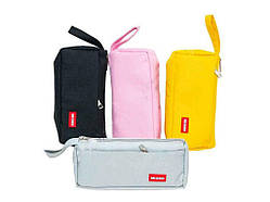 Пенал М433 Hai cen Shuang Liang, однотонний, дві кишені, 20*5.5*10см, 62гр ТМ Silver Style