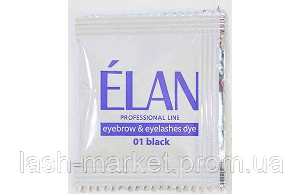 Гель-фарба для брів Elan 5 мл 01 Black