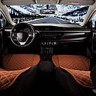 Накидка для сидіння Алькантара Verona Premium L коричнева 1 шт (Оригінал), фото 7