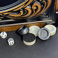 Нарди дерев'яні подарункові 64х32 см Легенда про Дракона, фото 7