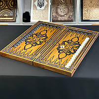 Нарди дерев'яні подарункові 64х32 см Легенда про Дракона, фото 5