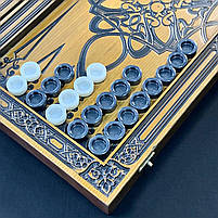 Нарди дерев'яні подарункові 64х32 см Легенда про Дракона, фото 6