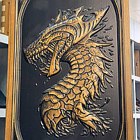 Нарди дерев'яні подарункові 64х32 см Легенда про Дракона, фото 2