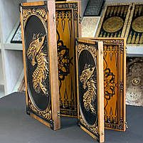 Нарди дерев'яні ручної роботи Дракон 46×23см, фото 10