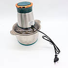 Блендер-подрібнювач на 2л, 1300Вт, Rainberg RB-2202 / Подрібнювач для кухні / Кухонний чоппер, фото 4