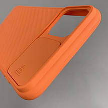 Чохол для iPhone 11 Pro Max зі шторкою для камери щільний чохол на телефон айфон 11 про макс помаранчевий CLR, фото 5