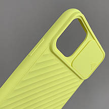 Чохол для iPhone 11 Pro Max зі шторкою для камери щільний чохол на телефон айфон 11 про макс жовтий CLR, фото 3