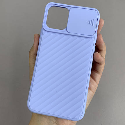 Чохол для iPhone 11 Pro зі шторкою для камери щільний чохол на телефон айфон 11 про бузковий CLR, фото 1