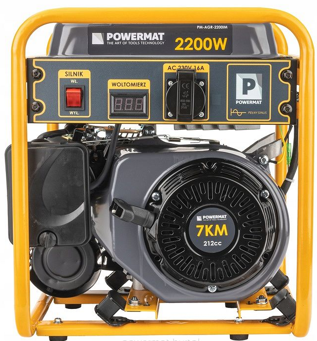 Бензогенератор інверторний для дому 2.0кВт 2.2кВт Powermat ST-AGR-2200IM інверторний бензогенератор, фото 1