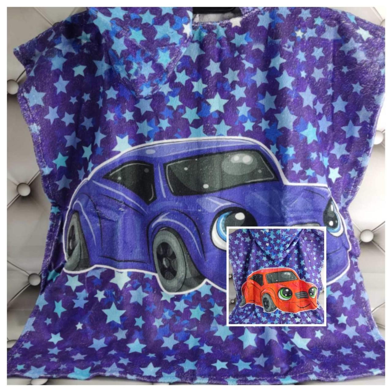 Дитяче пончо рушник 120 на 60 см 3D принт Туреччина 02, фото 1