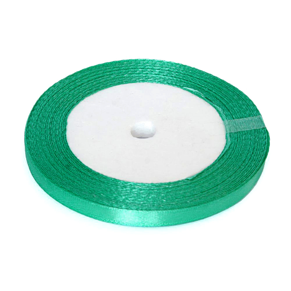 Стрічка атласна 0.6 см ТЕМНО-БІРЮЗОВА, 32.90 м (36 ярдів), фото 1